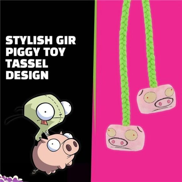 Invader Zim Gir Beanie Hat Knit Winter Cap with Ears Cosplay Costume Warm - Picture 6 of 7